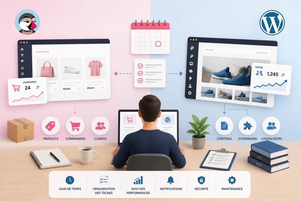 Prestashop ou WordPress