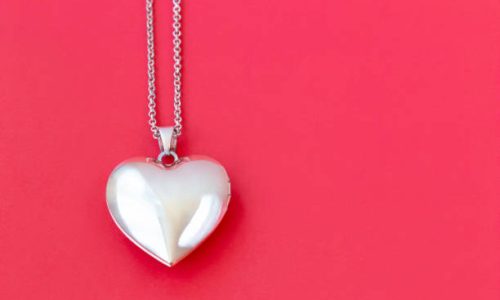 collier cœur argent